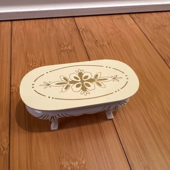 Living Room Dollhouse Miniature Set - Bookcase, Coffee Dinner Table, Side Table - Picture 5 of 8